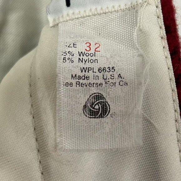 *RARE* Woolrich Vintage Wool Hunting Pants – Red & Black Buffalo Plaid Size 32 - Picture 6 of 9